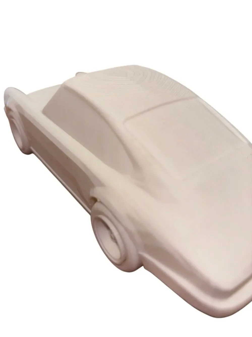 Porsche 911 Plastic Model Kit Unassembled Unpainted White Car Parts on Sprue